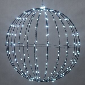 Светодиодный шар Bright Ball 40 см, 240 холодных белых LED ламп, таймер, IP44 Koopman фото 1