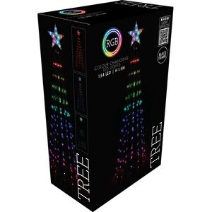 Светодиодная елка Radianta 150 см, 154 RGB LED ламп, пульт управления, контроллер, IP44 Koopman фото 2