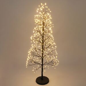 Светодиодная елка Lumivia 100 см черная, 600 теплых белых LED ламп, IP44 Koopman фото 1