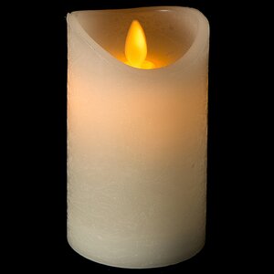 Светильник свеча восковая Живое Пламя 12.5*7.5 см белая на батарейках, таймер Koopman фото 6