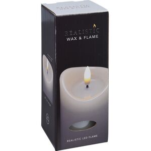 Светодиодная свеча с имитацией пламени Кертон 15 см, белая восковая, на батарейках, таймер Koopman фото 8