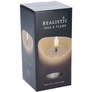 Светодиодная свеча с имитацией пламени Кертон 12.5 см, слоновая кость, на батарейках, таймер Koopman фото 5