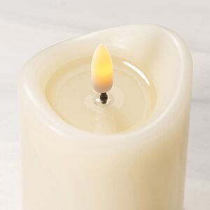 Светодиодная свеча с имитацией пламени Кертон 12.5 см, слоновая кость, на батарейках, таймер Koopman фото 2