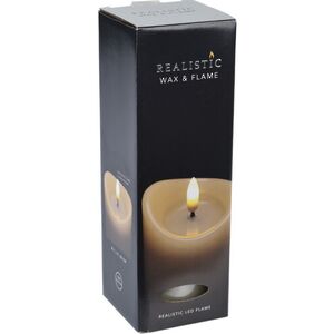 Светодиодная свеча с имитацией пламени Кертон 20 см, слоновая кость, на батарейках, таймер Koopman фото 6