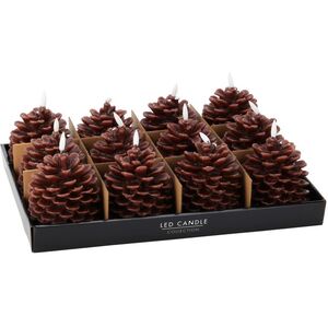 Светодиодная свеча Сосновая Шишка 13 см, на батарейках, таймер Koopman фото 1