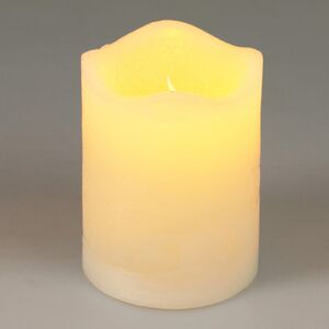 Светодиодная свеча Merano 9 см слоновая кость, мерцающее пламя, на батарейках, таймер Koopman фото 1
