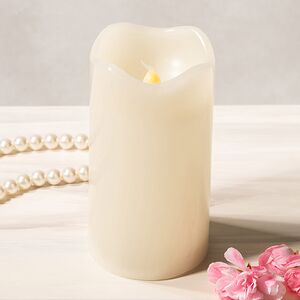 Светодиодная свеча Merano 13 см слоновая кость, мерцающее пламя, на батарейках, таймер Koopman фото 4