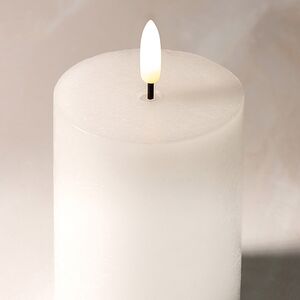 Светодиодная восковая свеча Rustic 12.5 см белая, мерцающее пламя, на батарейках, таймер Koopman фото 2