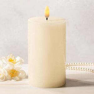 Светодиодная восковая свеча Rustic 12.5 см слоновая кость, мерцающее пламя, на батарейках, таймер Koopman фото 1