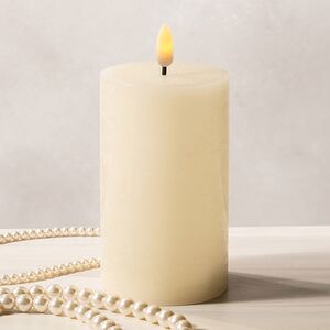 Светодиодная восковая свеча Rustic 12.5 см слоновая кость, мерцающее пламя, на батарейках, таймер Koopman фото 5