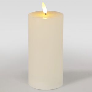 Светодиодная восковая свеча Rustic 15 см слоновая кость, мерцающее пламя, на батарейках, таймер Koopman фото 1