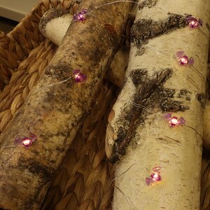 Светодиодная гирлянда на батарейках Летучие Мышки 2.2 м, 15 теплых белых LED ламп, серебряная проволока, IP20 Koopman фото 5