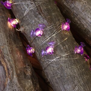 Светодиодная гирлянда на батарейках Летучие Мышки 2.2 м, 15 теплых белых LED ламп, серебряная проволока, IP20 Koopman фото 6