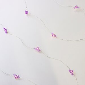 Светодиодная гирлянда на батарейках Летучие Мышки 2.2 м, 15 теплых белых LED ламп, серебряная проволока, IP20 Koopman фото 3