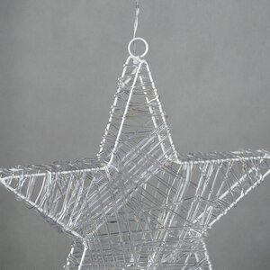 Светящаяся звезда Алансон 30 см, 30 теплых белых мини LED ламп, на батарейках, IP20 Koopman фото 5