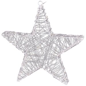 Светящаяся звезда Алансон 40 см, 50 теплых белых мини LED ламп, на батарейках, IP20 Koopman фото 7