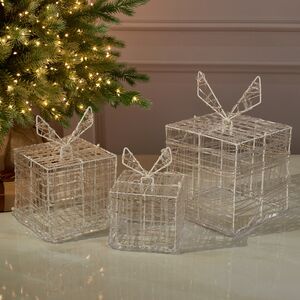 Светящиеся Волшебные Подарки под елку 10-20 см, 3 шт, 90 разноцветных мини LED ламп Koopman фото 6