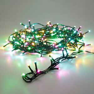 Светодиодная гирлянда Koopman Comfort Macaron 24 м, 320 разноцветных Soft Multi LED ламп, зеленый ПВХ, контроллер, таймер, IP44 Koopman фото 1