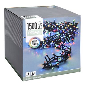 Светодиодная гирлянда Koopman Snake Comfort Basic 30 м, 1500 разноцветных LED ламп, зеленый ПВХ, контроллер, таймер, IP44 Koopman фото 6