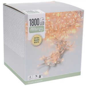 Светодиодная гирлянда Koopman Snake Comfort Basic 36 м, 1800 экстра теплых белых LED ламп, прозрачный ПВХ, контроллер, таймер, IP44 Koopman фото 2