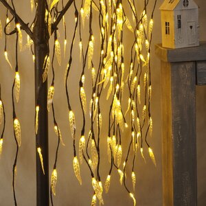 Светодиодное дерево Ива 180 см 400 теплых белых LED ламп с мерцанием, IP44 Koopman фото 2