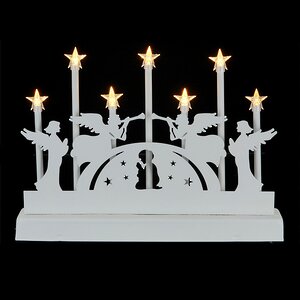 Светильник Рождественская молитва 32*22 см, 7 теплых белых LED ламп, батарейка Koopman фото 1