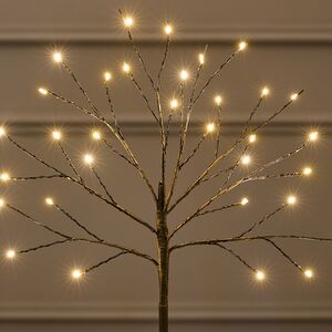 Светящееся дерево Сказочная Липа 40 см, 32 теплые белые мини LED лампы, на батарейках Koopman фото 3