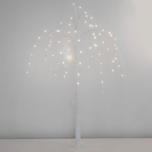 Светодиодное дерево Северная Ива 120 см белое, 72 теплых белых мини LED лампы, IP44 Koopman фото 1