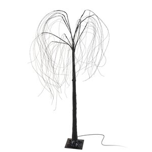 Светодиодное дерево Северная Ива 150 см черное, 96 теплых белых мини LED ламп, IP44 Koopman фото 1