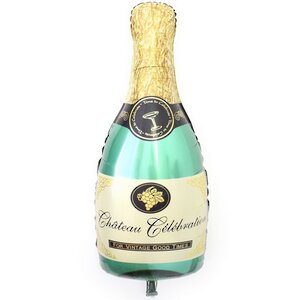 Новогодний шар из фольги Искристое Шампанское 100 см