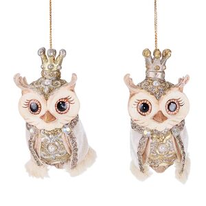 Елочная игрушка Сова Джемма - Winter Baroque 10 см Goodwill (Гудвилл) фото 2