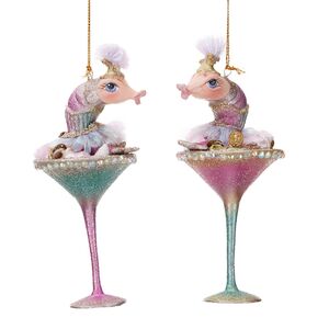 Елочная игрушка Бокал с Коктейлем - Креветка Блюменталь 16 см Goodwill фото 2