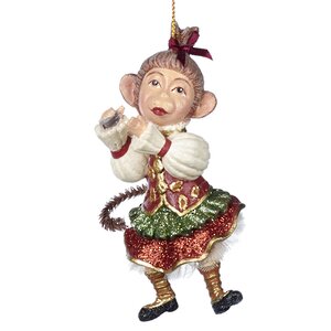 Елочная игрушка Мартышка Присцилла - Musical Parade 13 см, подвеска Goodwill фото 1