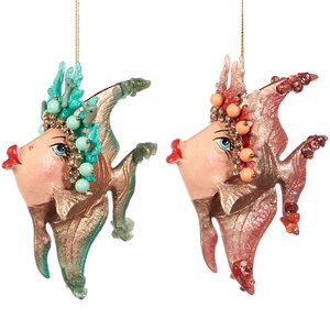 Елочная игрушка Коралловая Рыбка Джилл и Джусс 16 см, подвеска