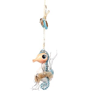 Елочная игрушка Морская балерина 10 см голубая, подвеска Goodwill фото 1