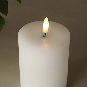 Светодиодная свеча с имитацией пламени Игрим 10 см белая, батарейка Peha фото 2