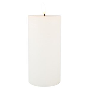 Светодиодная свеча с имитацией пламени Игрим 15 см белая, батарейка Peha фото 4