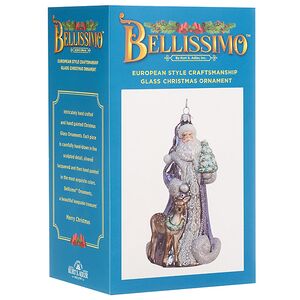 Стеклянная елочная игрушка Дед Мороз - Прогулка по лесу Стельвио 18 см Kurts Adler фото 3