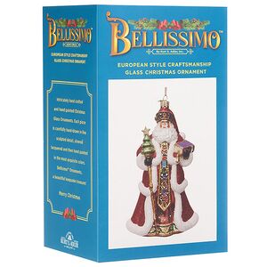 Стеклянная елочная игрушка Санта Клаус - Чудо Фламандского Двора 18 см, подвеска Kurts Adler фото 3