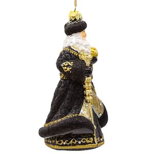 Стеклянная елочная игрушка Пэр Ноэль - Magia Della Notte 18 см, подвеска Kurts Adler фото 2