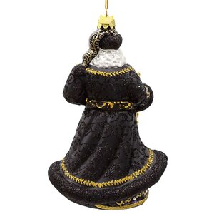 Стеклянная елочная игрушка Пэр Ноэль - Magia Della Notte 18 см, подвеска Kurts Adler фото 3