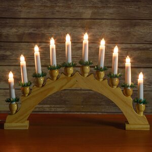 Светильник-горка Рождественские Свечи 50*30 см, 10 электрических свечей Snowhouse фото 1