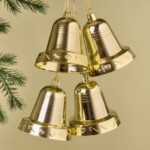 Гирлянда из колокольчиков 32 см золотая Snowhouse фото 2