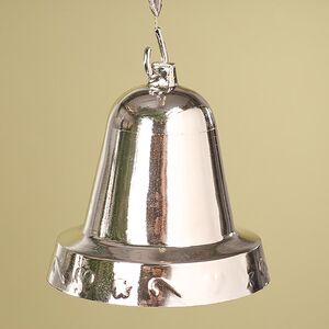 Елочная игрушка Колокольчик 10 см серебряный 4 шт Snowhouse фото 2
