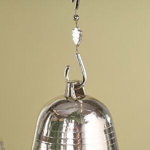 Елочная игрушка Колокольчик 10 см серебряный 4 шт Snowhouse фото 3