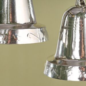 Елочная игрушка Колокольчик 10 см серебряный 4 шт Snowhouse фото 4