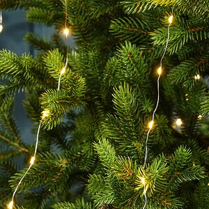 Гирлянда Лучи Росы 12*3 м, 720 теплых/холодных белых микро LED ламп, серебряная проволока, контроллер, IP44 Snowhouse фото 13