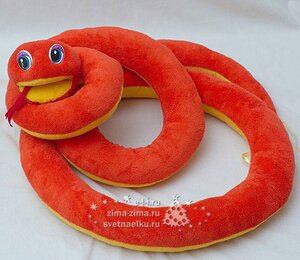 Мягкая игрушка змея Глафира