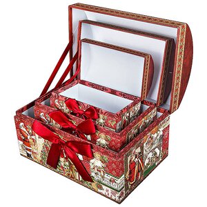 Новогодняя подарочная коробка Сундучок 20*13*13 см Mister Christmas фото 2