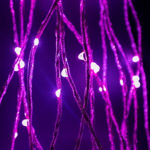Гирлянда Лучи Росы 15*1.5 м, 200 розовых MINILED ламп, проволока - цветной шнур, IP20 BEAUTY LED фото 2